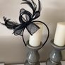Black head piece/ facinator Image 2