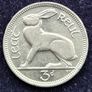 Ireland 1935 Low Mintage Excellent Three Pence coin Image 5