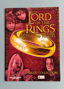 The Lord of the Rings Two Towers Merlin Topps Sticker Collection Book 2002 - New