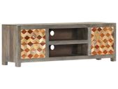 TV Cabinet Grey 120x30x40 cm Solid Mango Wood