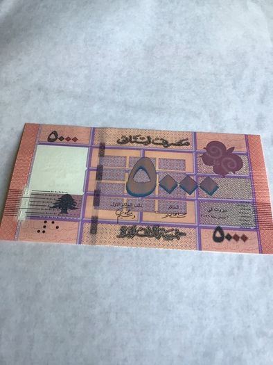 Lebanon Banknote 5000 Livres