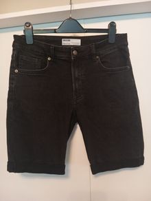 Bershka Black Denim Shorts