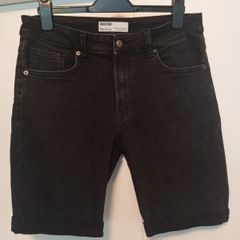 Bershka Black Denim Shorts