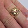 Vintage Heavy Gents 18ct Yellow Gold Diamond & Ruby Puzzle Ring Image 9