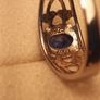 Sterling Silver Natural Sapphire Band Ring Image 7