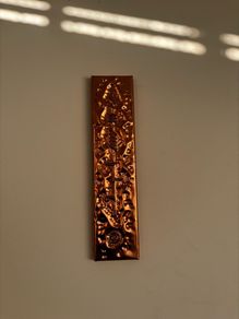 Handmade Copper Ogham Plaque