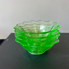 Green Glass Small Dishes