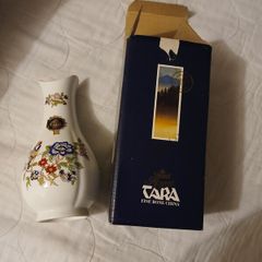 Royal Tara of Galway Ireland Bud Vase Bone China Floral Butterfly pattern