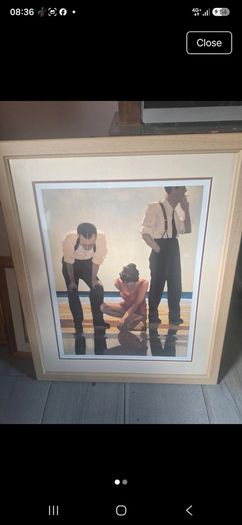 Large framed Vettriano print