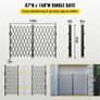 Double Folding Security Gate, 382 x 214 cm(W x H) W Folding Door Gate, Steel Accordion Security Gate, Flexible Expanding Security Gate, Image 2