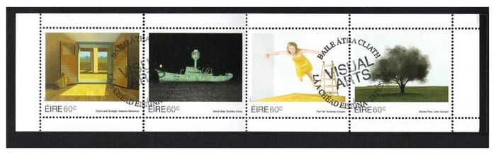 2013 Ireland Contemporary Arts Commemorative Stamps Booklet Fine Used With Dublin Pictorial Cancel (first day)