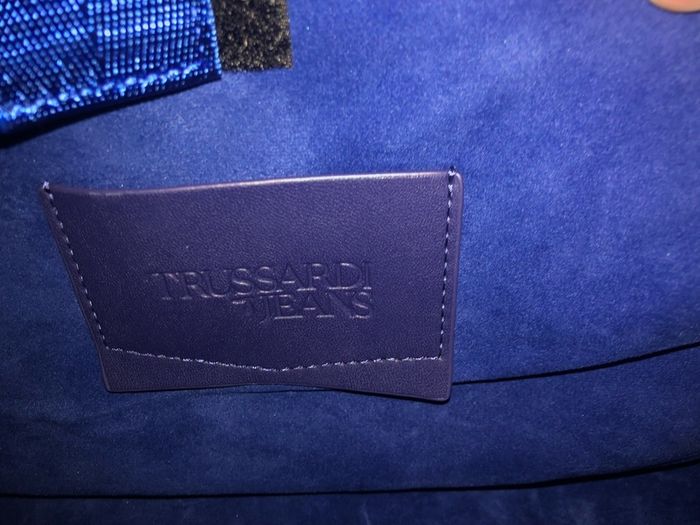 Trussardi Jeans leather business Brief Case shoulder travel Bag brand new with tag