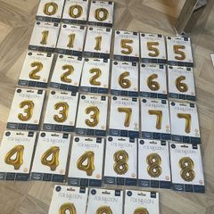 50 number balloons