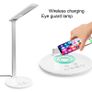 2 in 1 folding fast charging LED desk lamp with wireless charger eye protection for iphone, Samsung, Android. Image 4