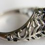 Vintage 925 sterling silver rose quartz & beryl ring 3,58g size P1/2 Image 6