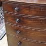 Regency Mahogany Bow Front Chest of Drawers Image 6