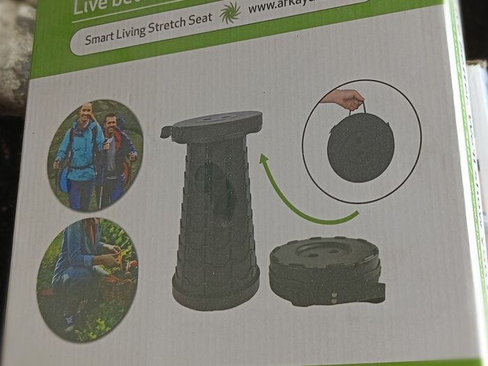 Smart Living Stretch Seat - Portable Folding Stool - Two Available