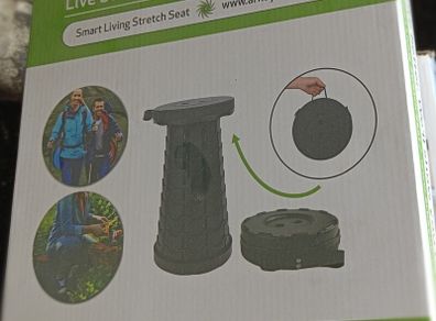 Smart Living Stretch Seat - Portable Folding Stool - Two Available