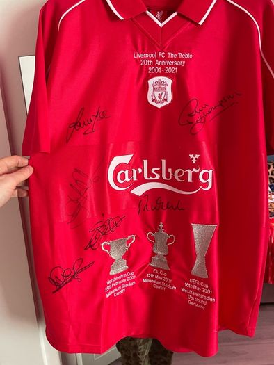 liverpool signed shirt