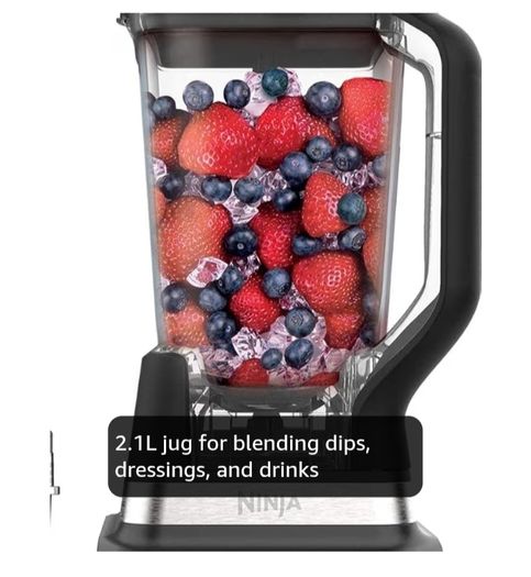 2-in-1 Blender with 3 Automatic Programs; Blend, Max Blend, Crush, and 4 Manual Settings, 2.1L Jug & 700ml Cup, 1200W, Dishwasher Safe Parts, Auto-iQ, Black