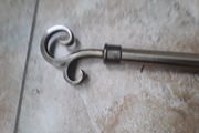 metal curtain pole