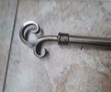 metal curtain pole