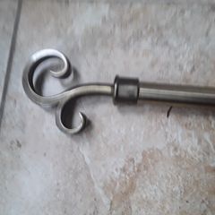 metal curtain pole
