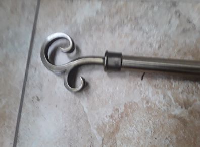 metal curtain pole