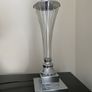 Tall silver and crystal lamp Image 3