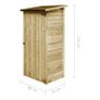 Garden Tool Shed Impregnated Pinewood 88x76x175 cm Image 6