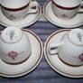 Vintage Steelite Royal Doulton Cup and Saucers Set of 4 Image 4