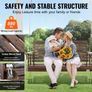Heavy Duty Swing Chair Bench with Hanging Chains Wooden Porch Swing 4.5 ft Image 2