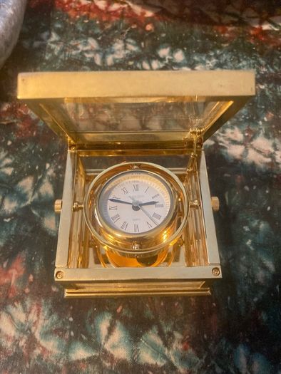 Captains desk clock free postage