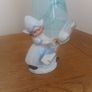 vintage porcelain egg timer featuring a dutch girl in traditional dress Image 5