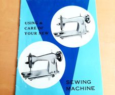 Vintage sewing machine instruction booklet