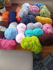 20 rolls of wool/yarn