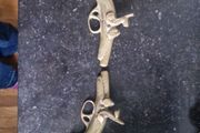 brass pistols