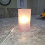 Pink glass lamp Image 2