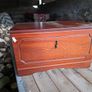 Vintage wooden storage chest Image 2