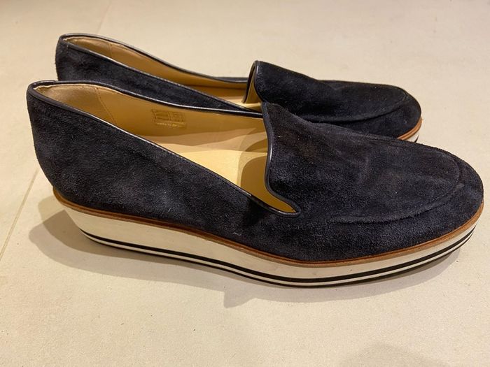 Women shoes low wedge Designer Dune size 5 brand new