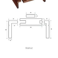 Deanta Walnut Adjustable Door Frames
