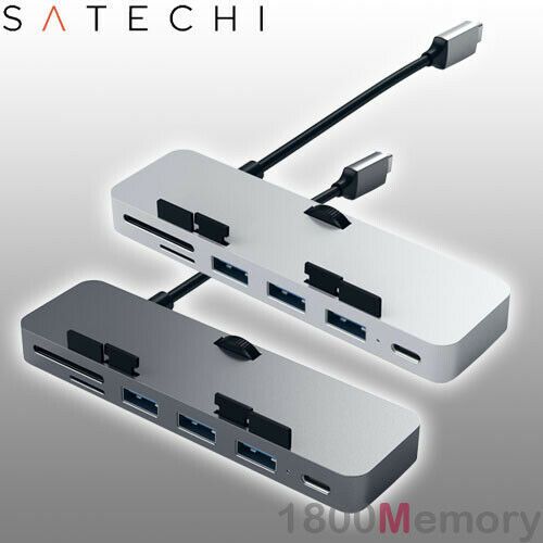 Satechi USB-C Clamp Hub Pro Type C for Apple iMac / iMac Pro USB 3.0 Micro SD