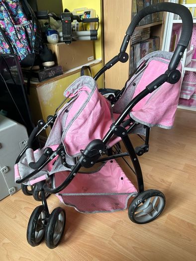 Dolls twin buggy