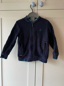 Ted baker zip up navy sweater/cardigan size 2-3