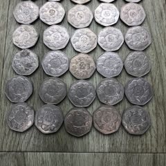 Coins - 1973 Circle of Hands 50p coins (30)