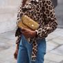 ZARA Crossbody Bag Yellow Crocodile Embossed Bugs Magnetic Pocket! Image 2