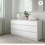 White 6 Drawer Chest of Drawers Excellent Condition Image 2