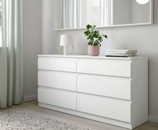 White 6 Drawer Chest of Drawers Excellent Condition
