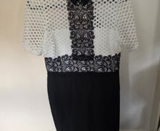 black/white dress