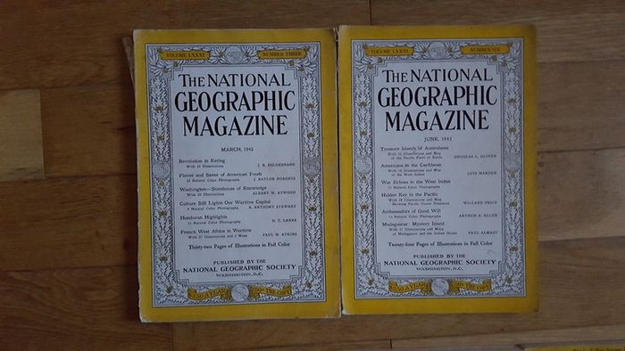 National Geographic magazines x 400 from early 20th century to 2009